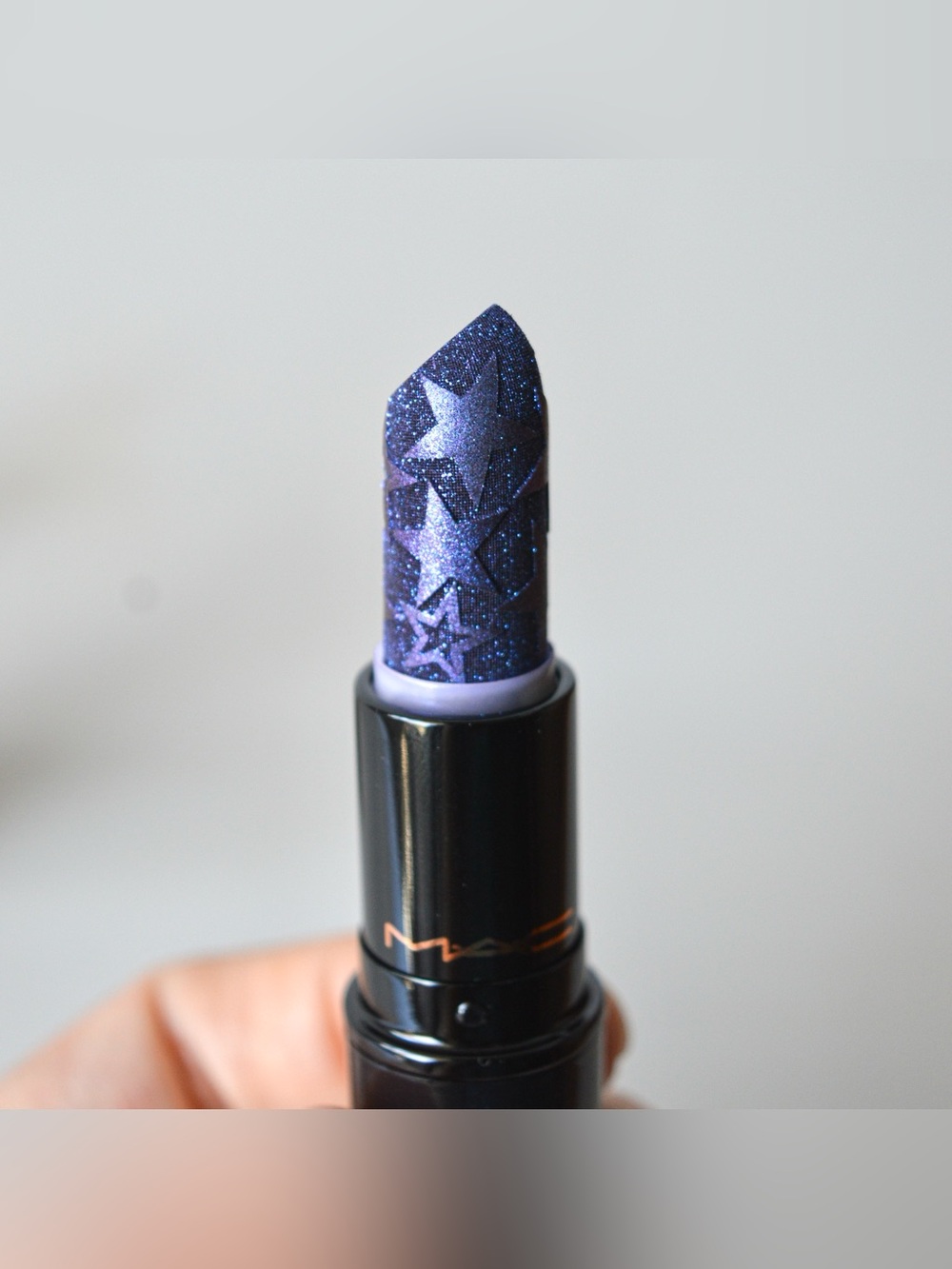 MAC Cosmetics Kiss Of Stars Lipstick *ASTERISK* Blue Purple Limited Edition BNIB - Picture 2 of 10